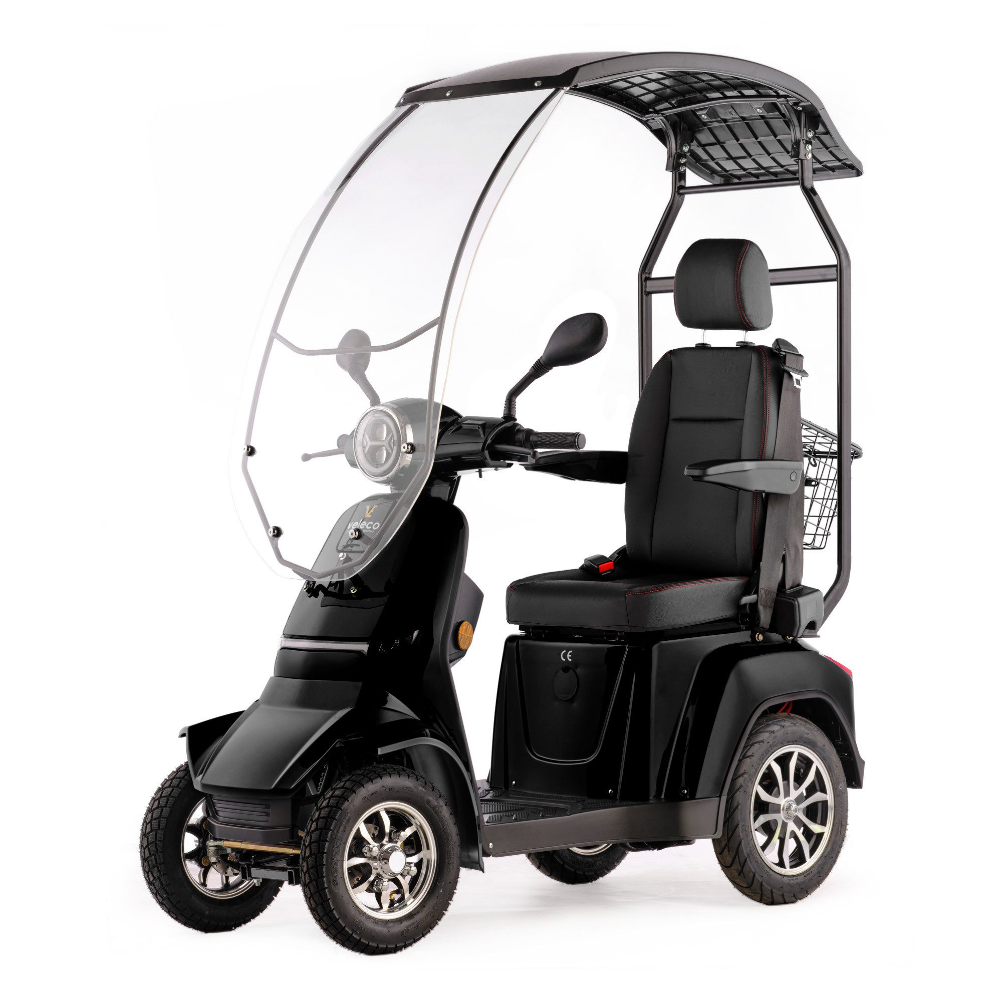 Veleco Elektromobil Gravis mit Dach - Windschutzscheibe - Bequemer Kapitänssitz, 1000,00 W, 12,00 km/h, Kapitänssitz mit hoher Rückenlehne, Dach mit Windschutzscheibe