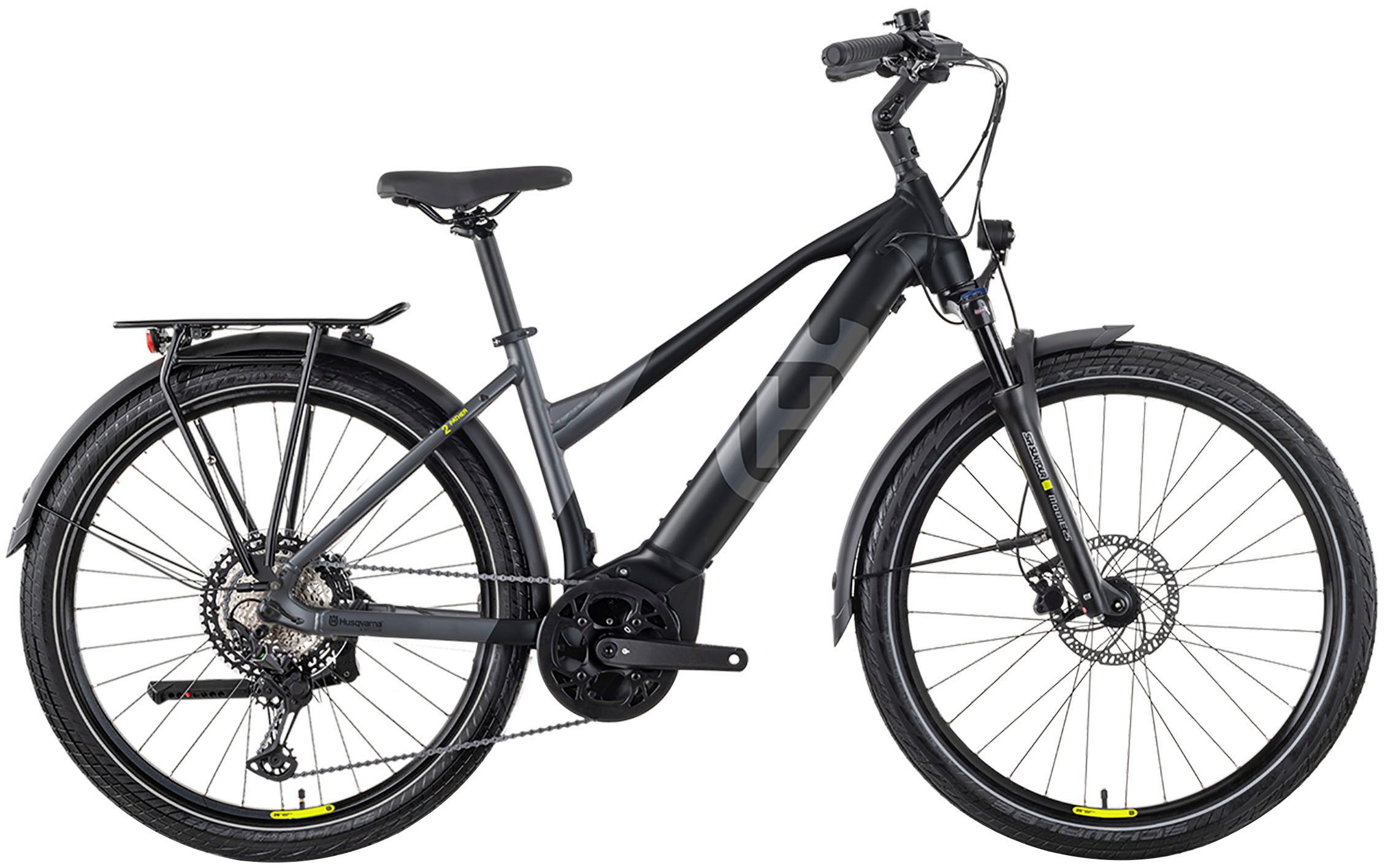 Husqvarna E-BICYCLES E-Bike Trekkingrad E-Trekkingbike Pather 2 Damen, 11 Gang Tektro RD-M550 Schaltwerk, Kettenschaltung, Mittelmotor, 630 Wh, (27,5 Zoll, Yamaha Motor, Scheibenbremsen, mit Straßenzulassung), Pedelec, Elektrofahrrad für Damen