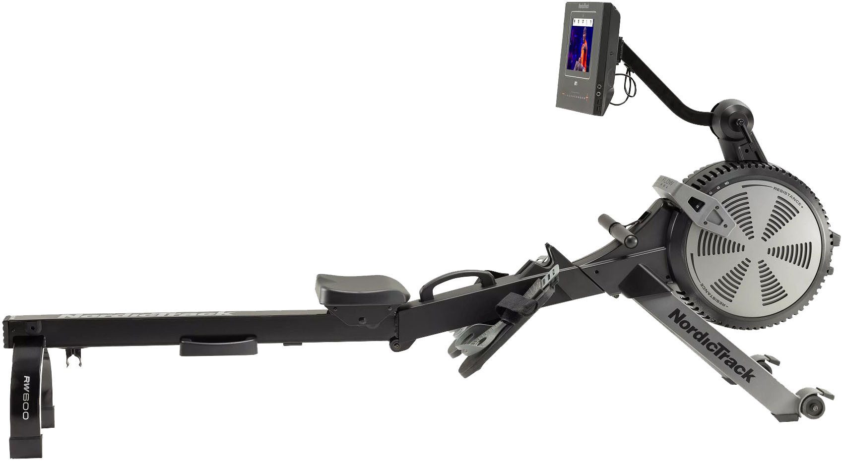 NordicTrack Rudergerät NordicTrack RW600 (iFIT-fähiger Rower mit schwenkbarem 7'' Touchscreen), Rudermaschine, 26 Widerstandsstufen, Magnetbremssystem