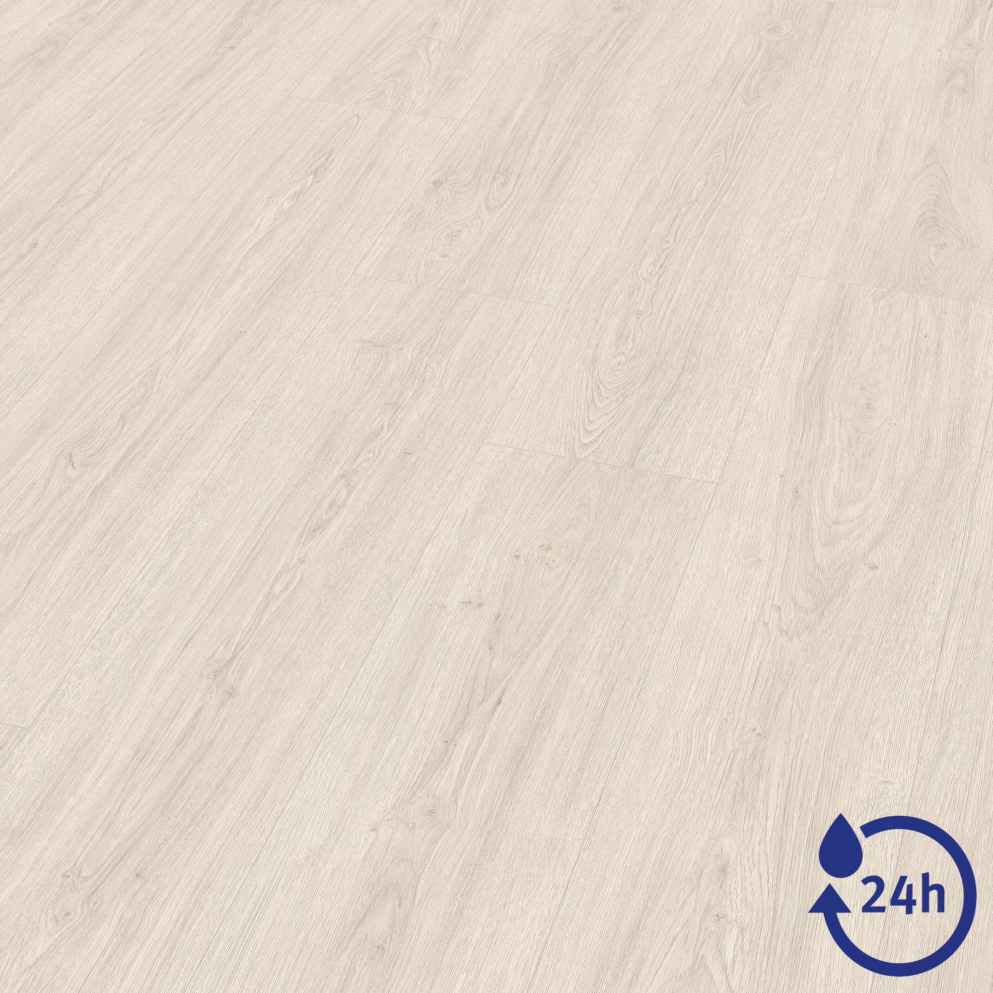 EGGER Laminat NatureSense Aqua EL2026 Victoria Eiche weiss, (8mm, 2,543m), Wasserbeständig & Praktisch