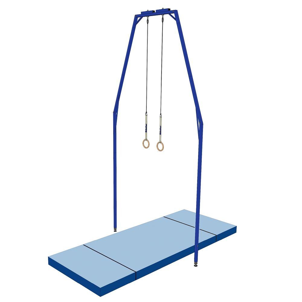 Bänfer Turnreck Fallschutz-Mattensatz für Ringegerüst Exklusiv-Microswing, Mattenkern fest mit Oberfläche verklebt
