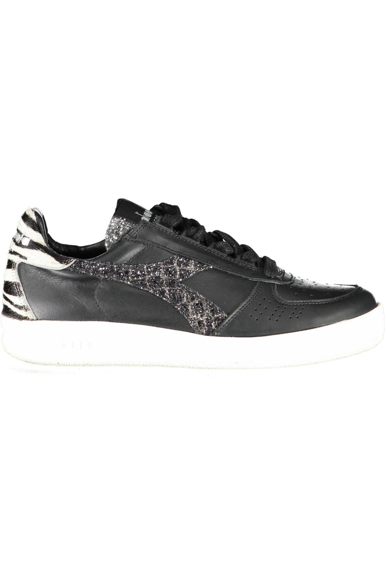 Diadora Sneaker Damen Sportschuh Schwarz mit Kontrastdetails &