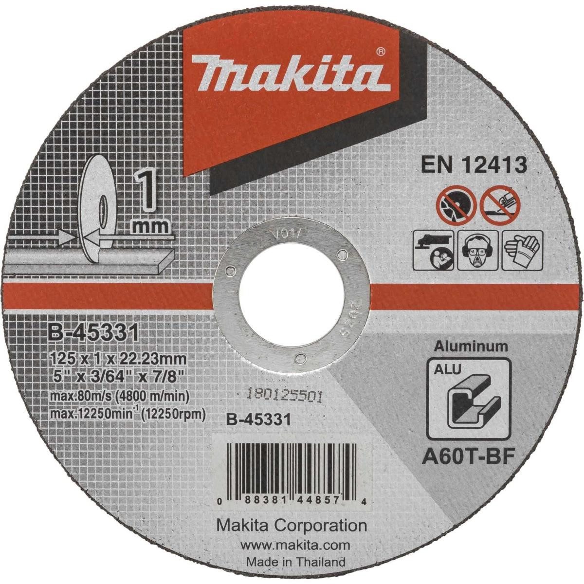 Makita Akku-Multifunktionswerkzeug Makita B-45331 Trennscheibe 125x1mm Alu, Produkt, Makita, Makita Werkzeug und Geräte für Heimwerker und Handwerk