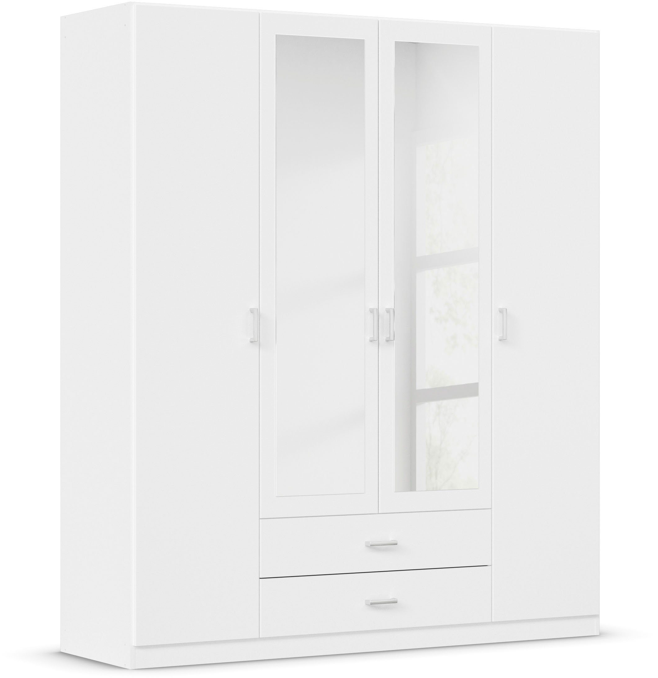 rauch Kleiderschrank Schrank Garderobe Wäscheschrank GAMMA in 3 Breiten viel Stauraum mit 6 Schubladen, mit Spiegel TOPSELLER MADE IN GERMANY