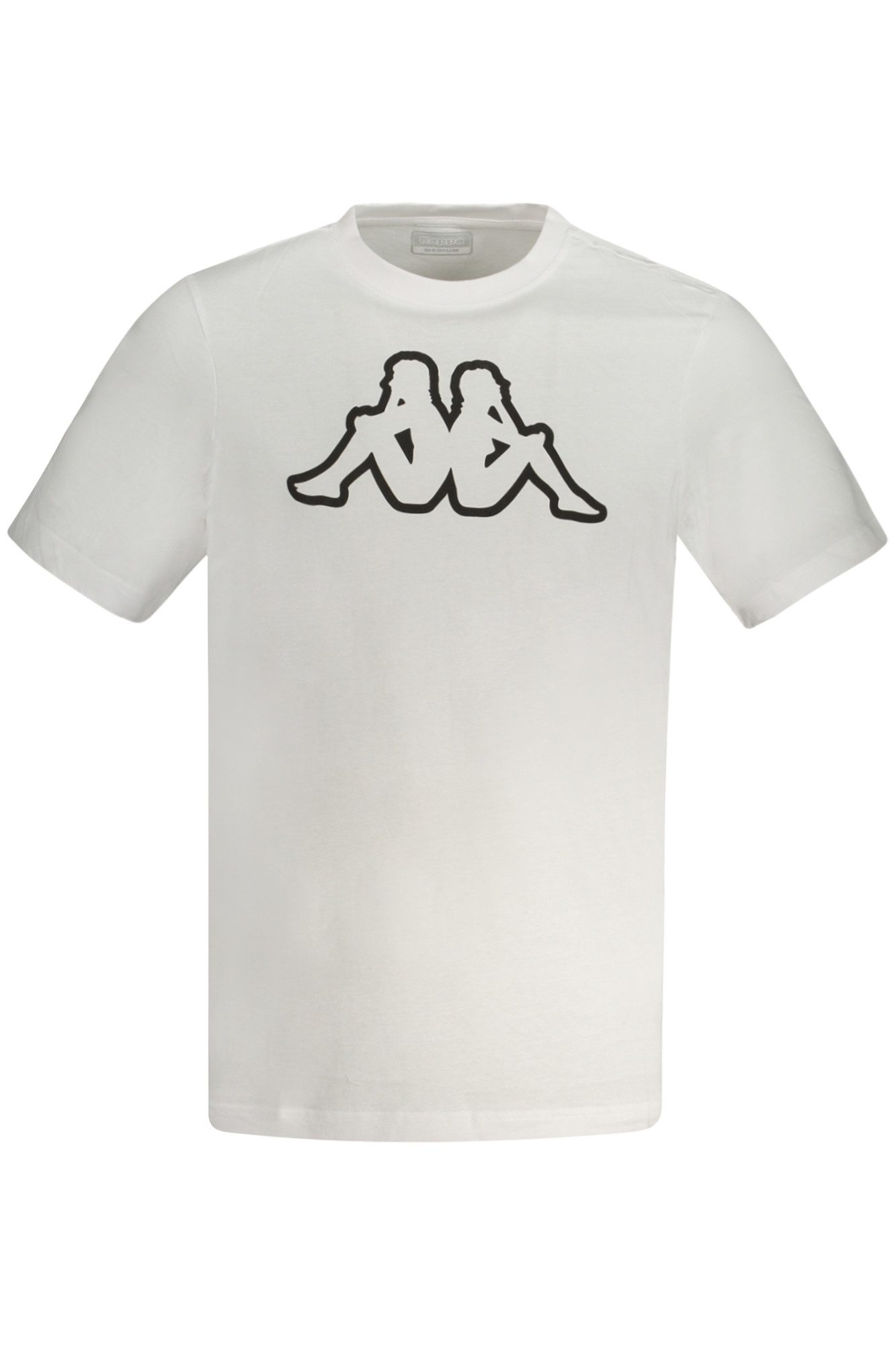 Kappa T-Shirt Stylisches Kurzarm-Herren T-Shirt in Weiß mit Logo