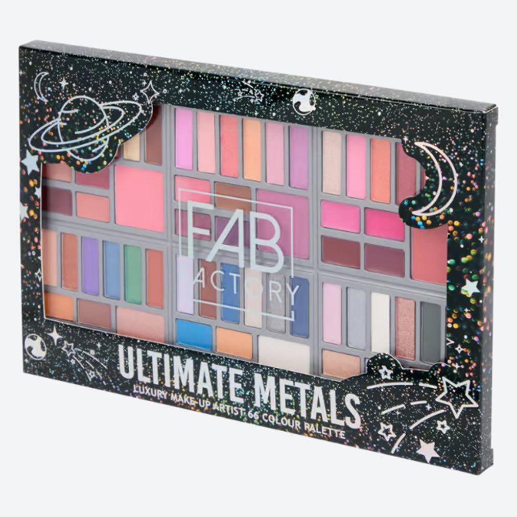 Max & More Schmink-Set FAB Factory Make-up-Palette 66 Farben, 66-tlg.