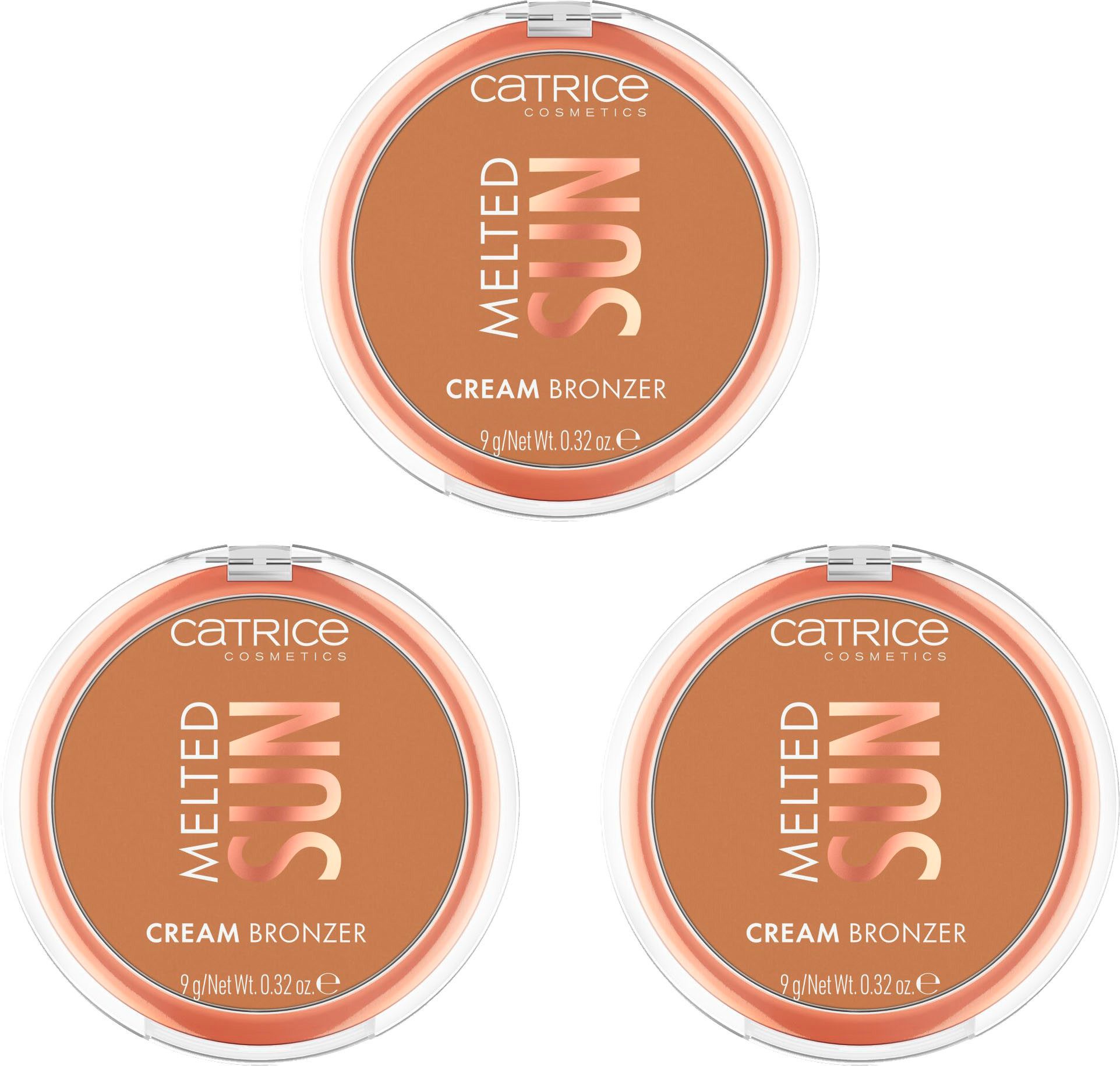 Catrice Bronzer-Puder Melted Sun Cream Bronzer, 3-tlg., mit cremiger Textur