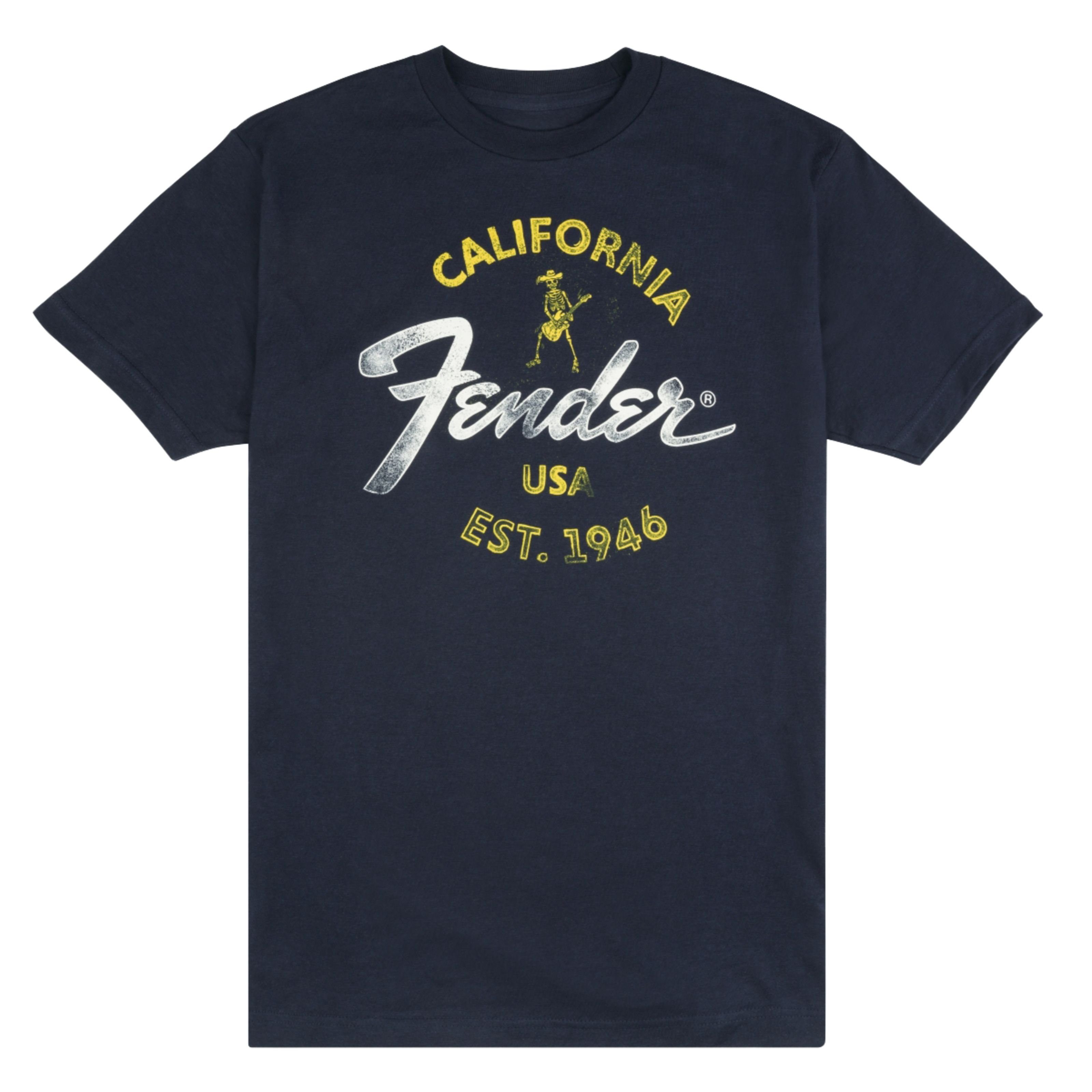 Fender T-Shirt (Textilien, T-Shirts) Baja Blue T-Shirt L - T-Shirt