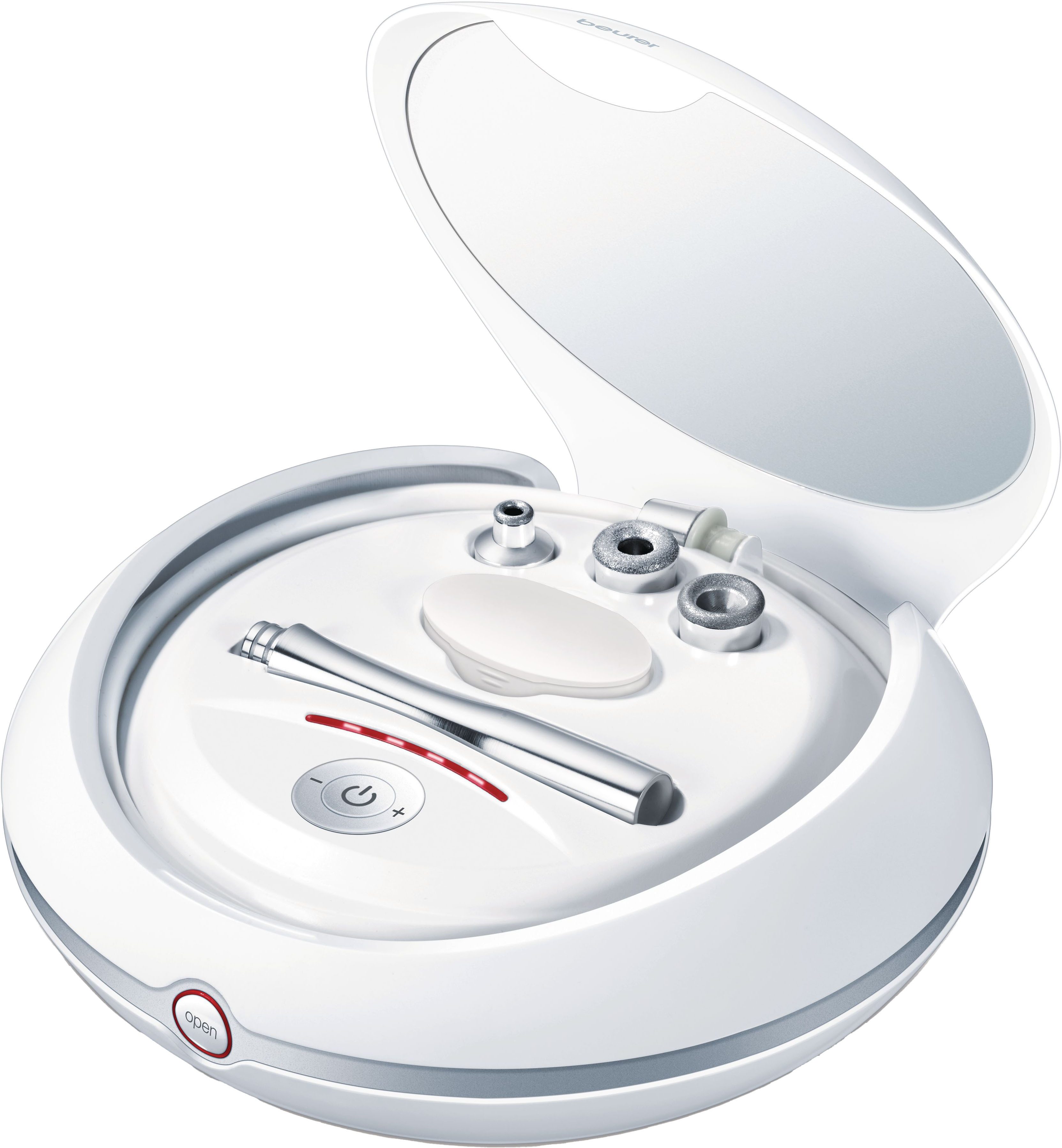 BEURER Mikrodermabrasionsgerät FC 100 für ein revitalisierendes Peeling, Mit 5 Intensitätsstufen und 3 hochwertigen Aufsätzen