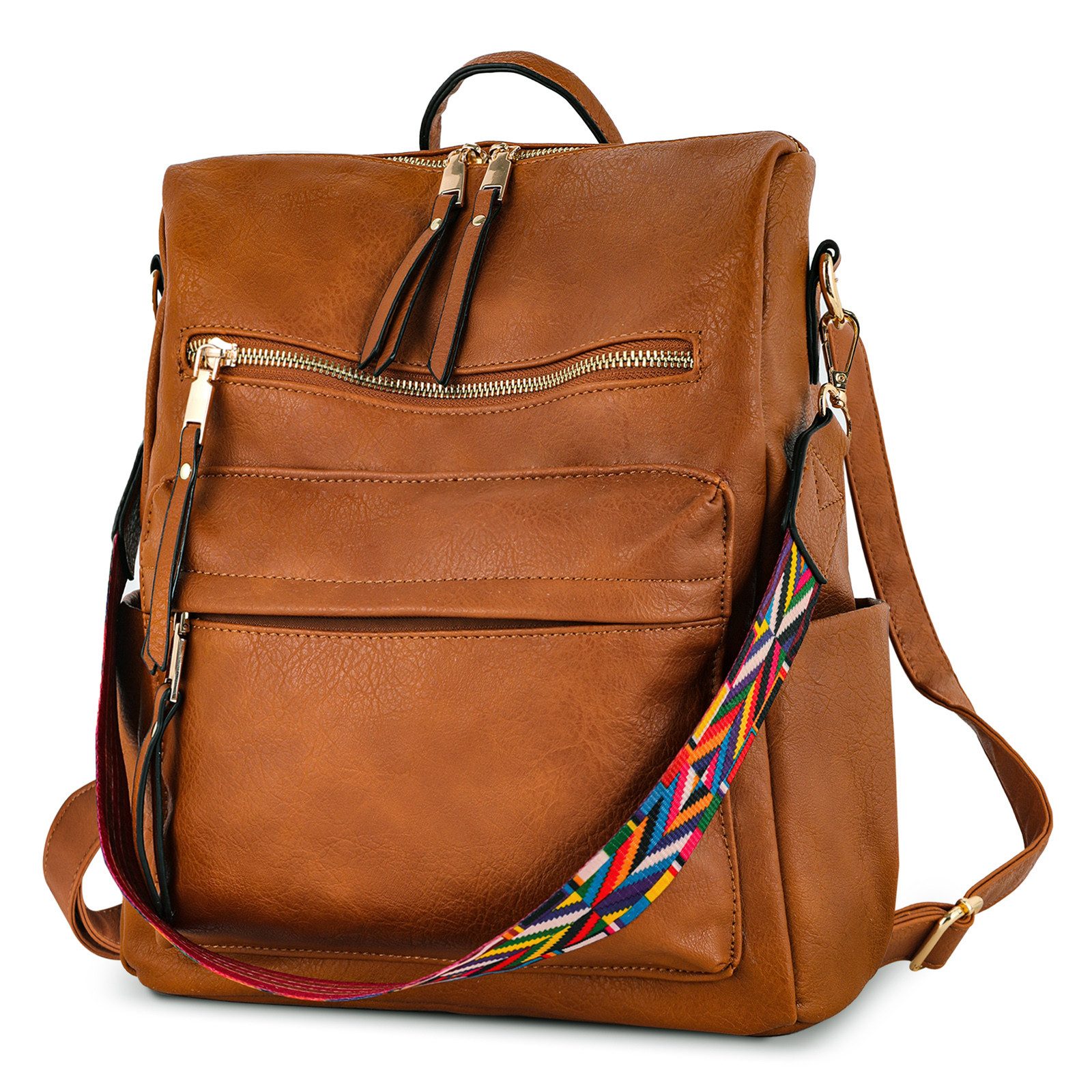 Fassiona Cityrucksack Retro Rucksack Damen 3 in 1 Handtasche Mädchen Schultasche Wasserdicht, für Pendeln Reise Campus Sport Schulranzen Rucksäcke Dauerhaft