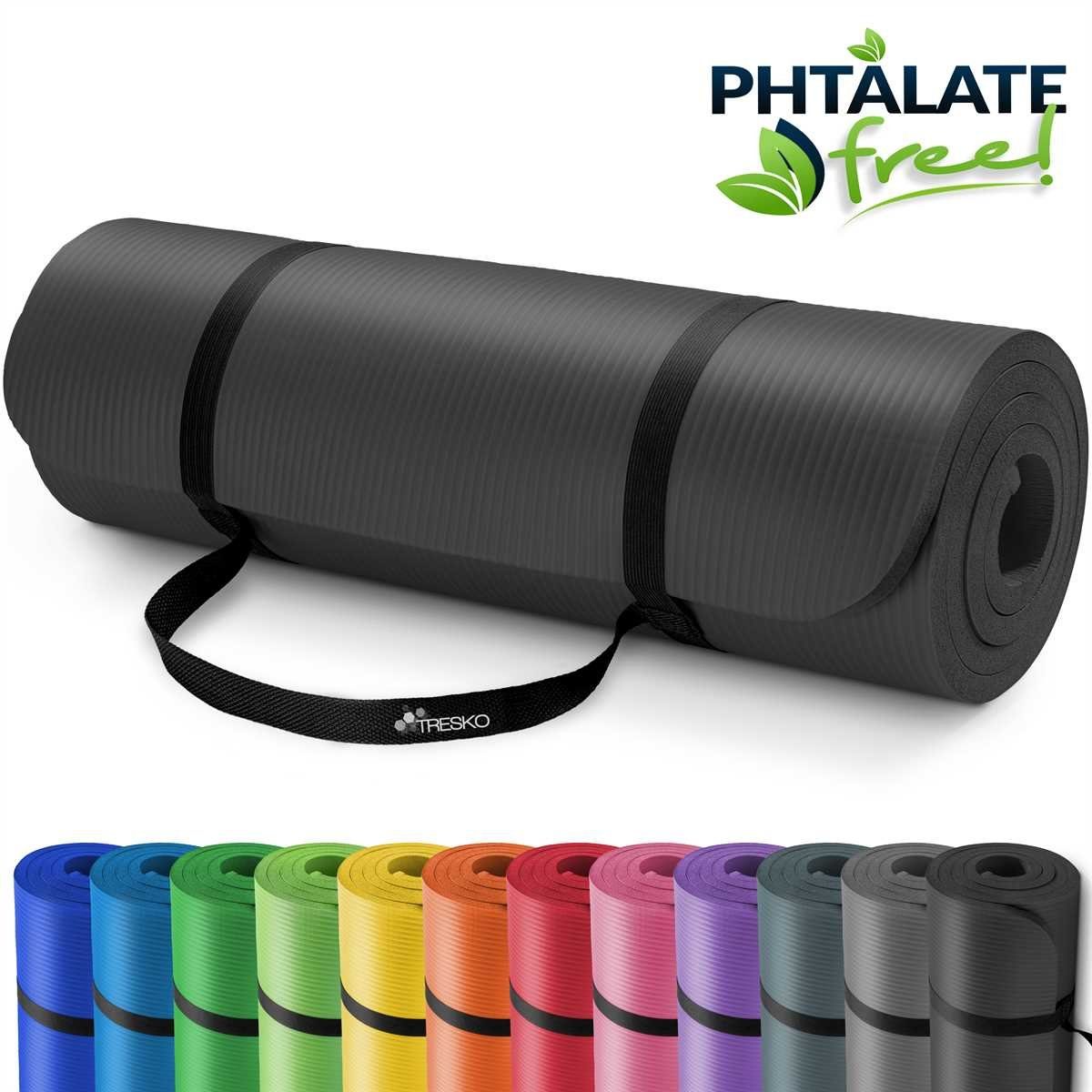 TRESKO Gymnastikmatte, Yogamatte Gymnastikmatte rutschfest Fitnessmatte