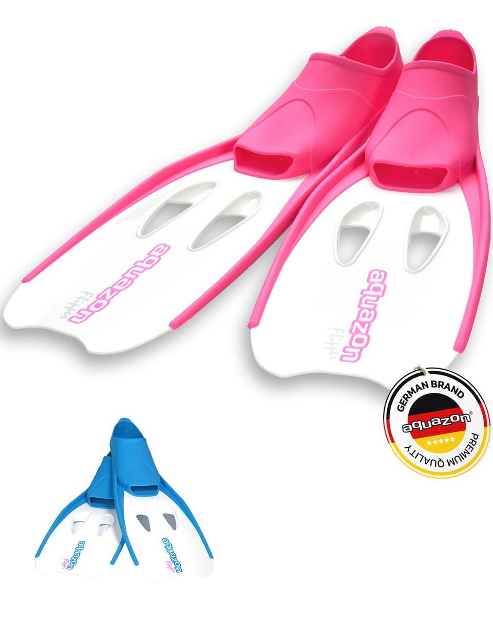 AQUAZON Flosse FLIPPER Robuste Schnorchel- Schwimmflossen für Kinder, Damen