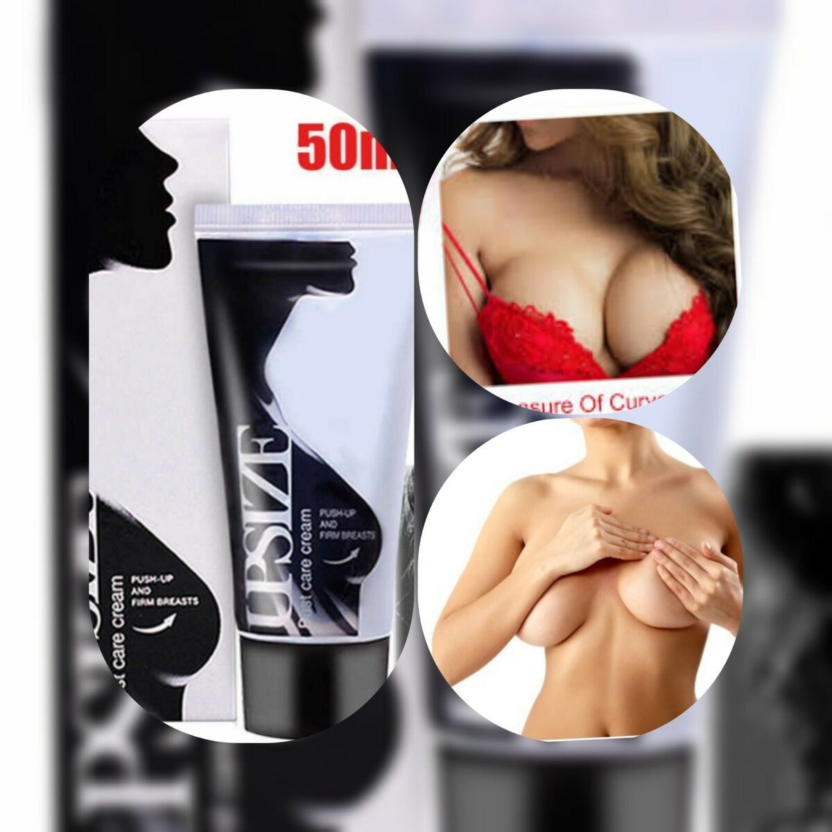 BeautyNatural Brustmaske UPSIZE Creme für Bruststraffung große Brüste Brust XXL, 1-tlg., Brust XXL, große Brüste