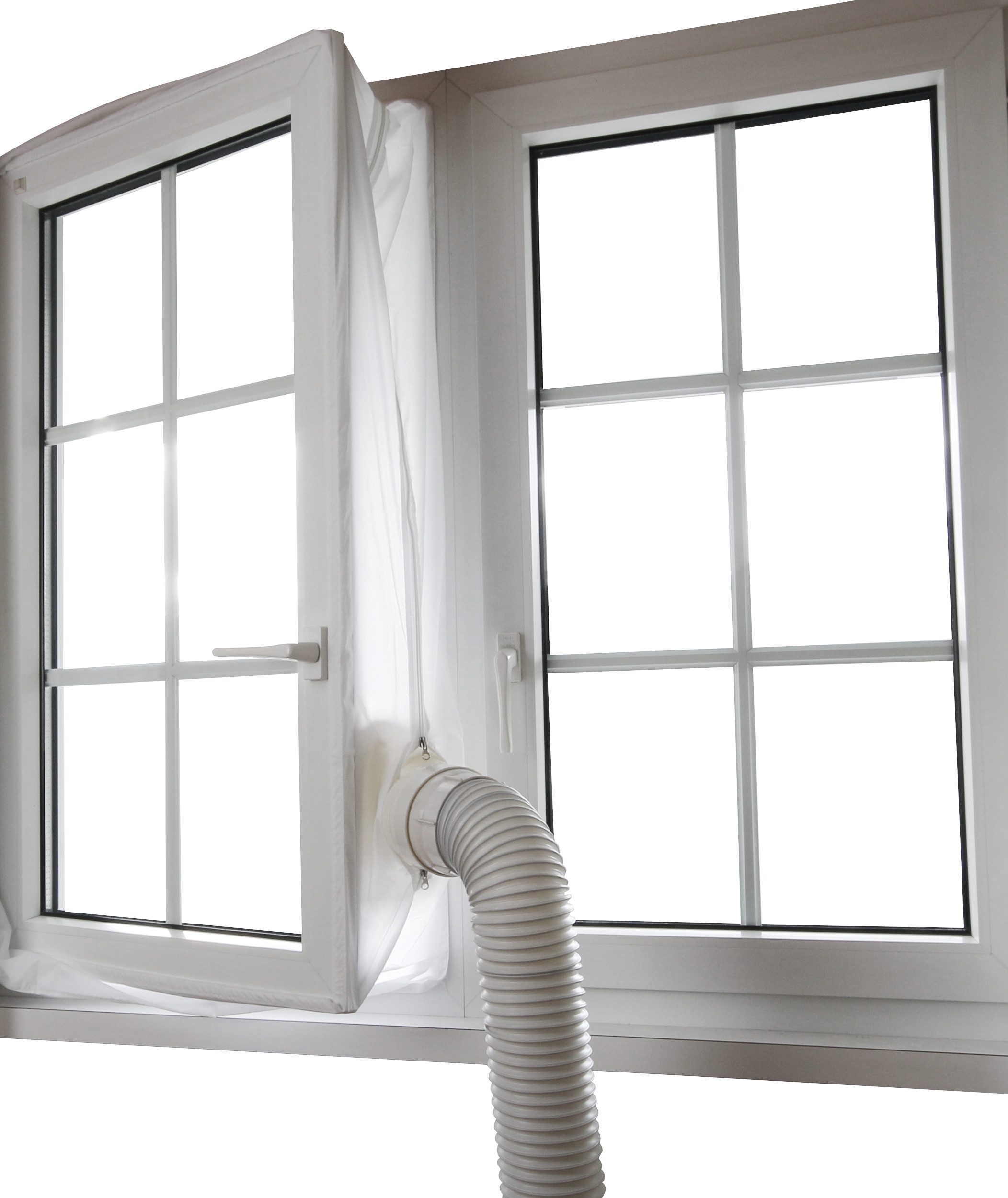 Sonnenkönig Fenster-Set Erweiterung Fensterkit, max. Umfang 4m, inkl. Klettband, leichte Montage, 40° waschbar, Nachtruhe ohne Moskitos, auch für Dachfenster