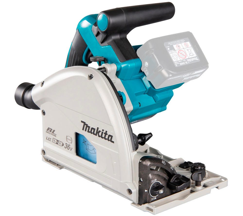 Makita Akku-Tauchsäge DSP600ZJ, 56 mm, 2 x 18 V, inkl. Aufbewahrungskoffer, ohne Akku und Ladegerät