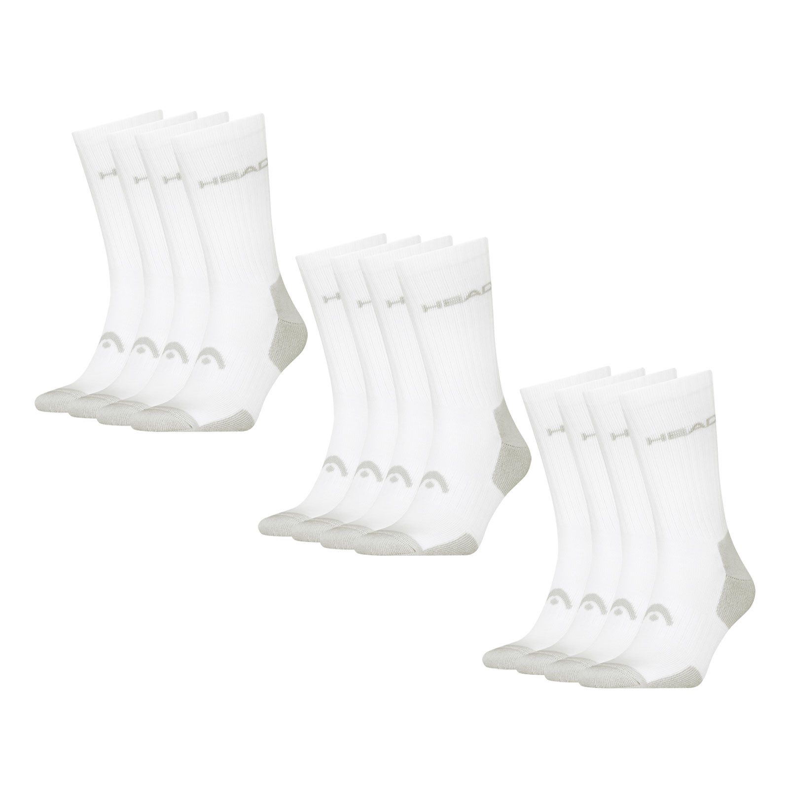 Head Tennissocken Crew-Tennissocken (6-Paar) mit Logo