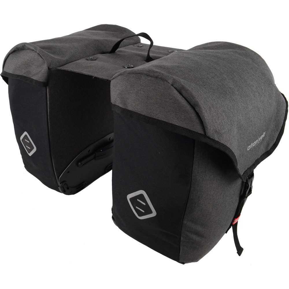 AtranVelo Gepäckträgertasche AtranVelo Doppelpacktasche Zap Volumen 25l schwarz Fahrrad