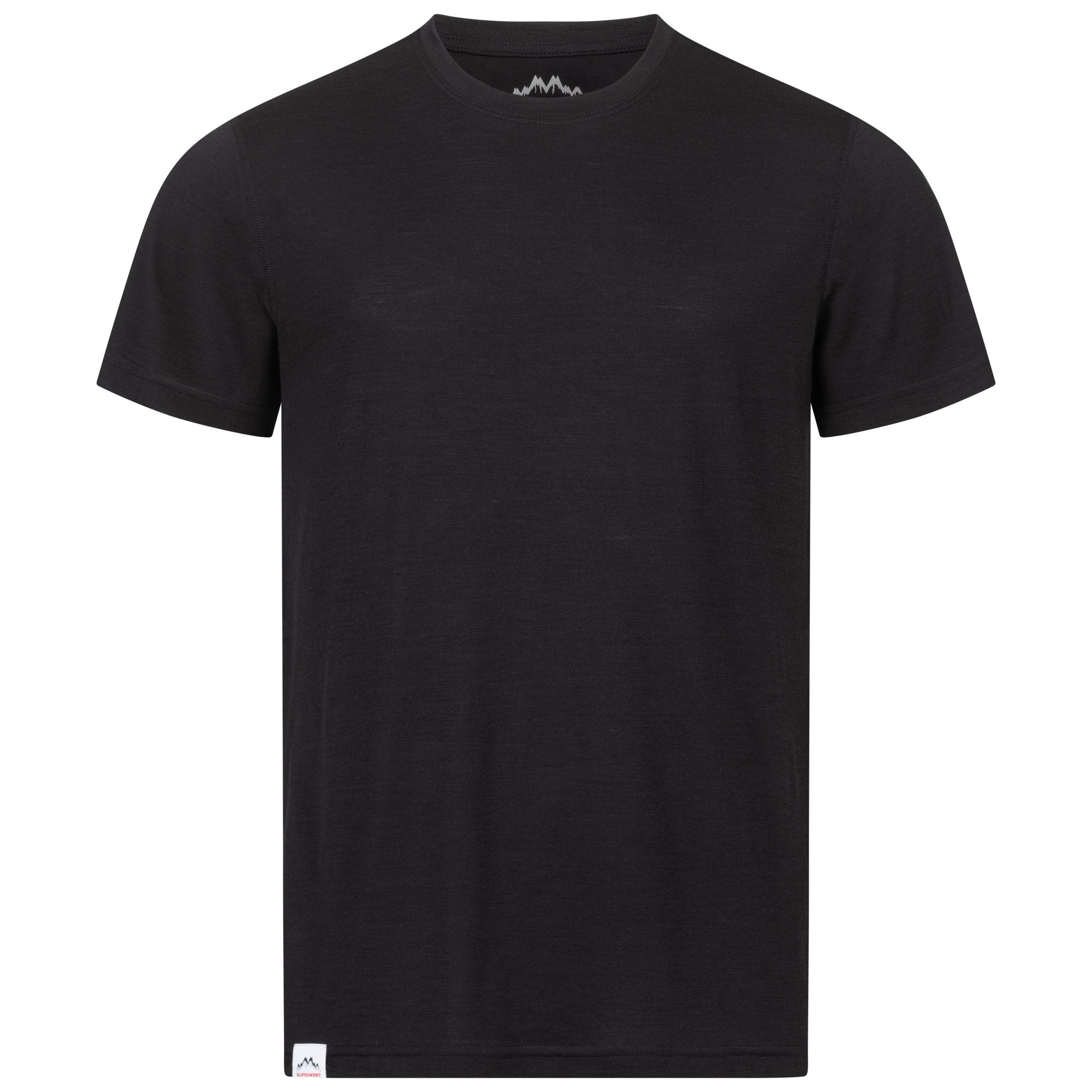 Alpenwert T-Shirt Merino Shirt Herren [MADE IN PORTUGAL] Sport & Wander Tshirt (1 Pack) Antibakteriell, Anti-Schweiß-Geruch, Outdoor & Funktionsshirt
