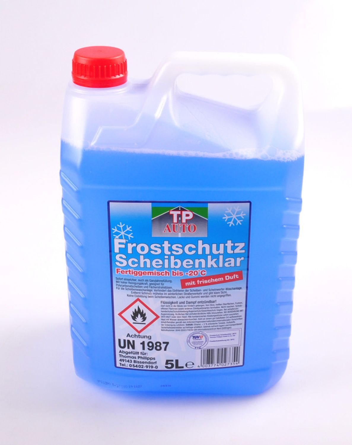 MITAN Mineralöl GmbH 5 Liter Scheibenfrostschutz Frostschutz Scheibenreiniger Glasreiniger