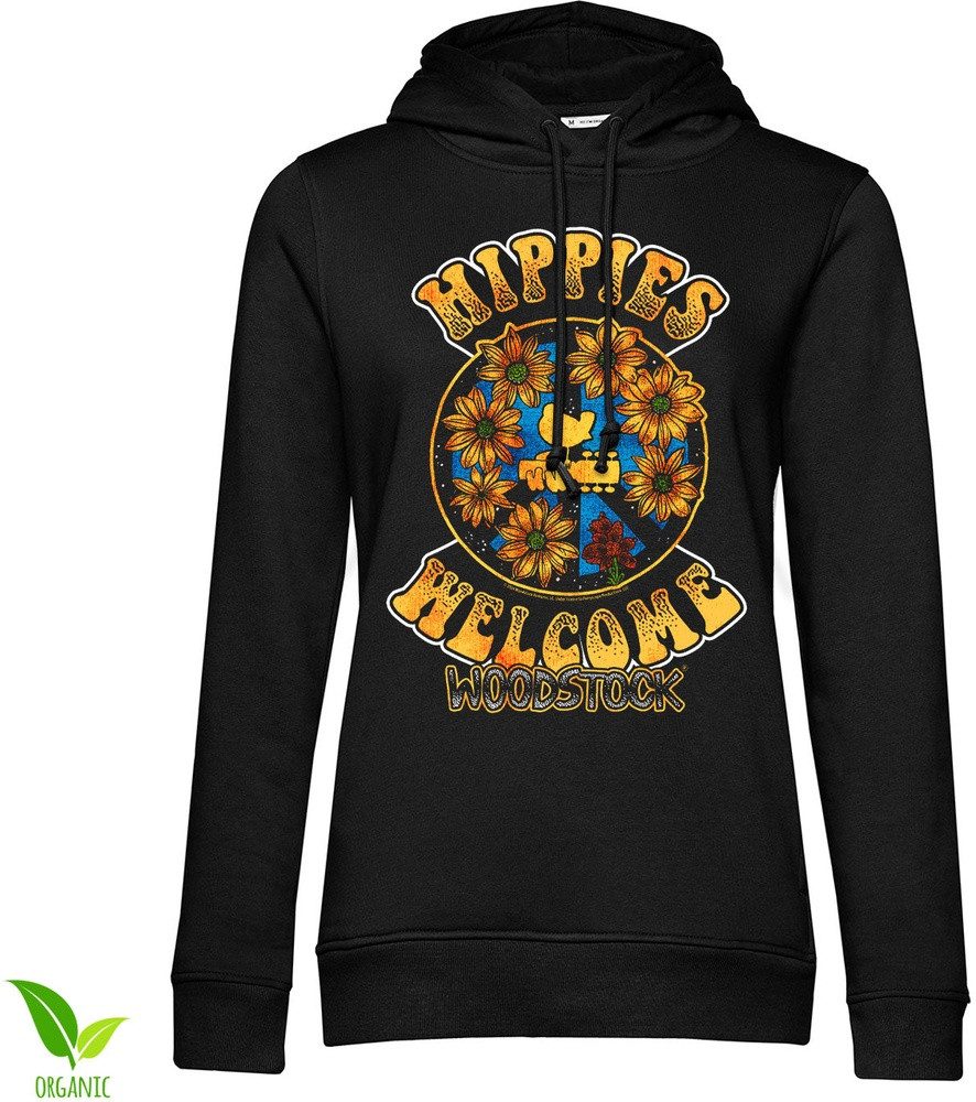 Woodstock Hoodie Hippies Welcome Girly Hoodie