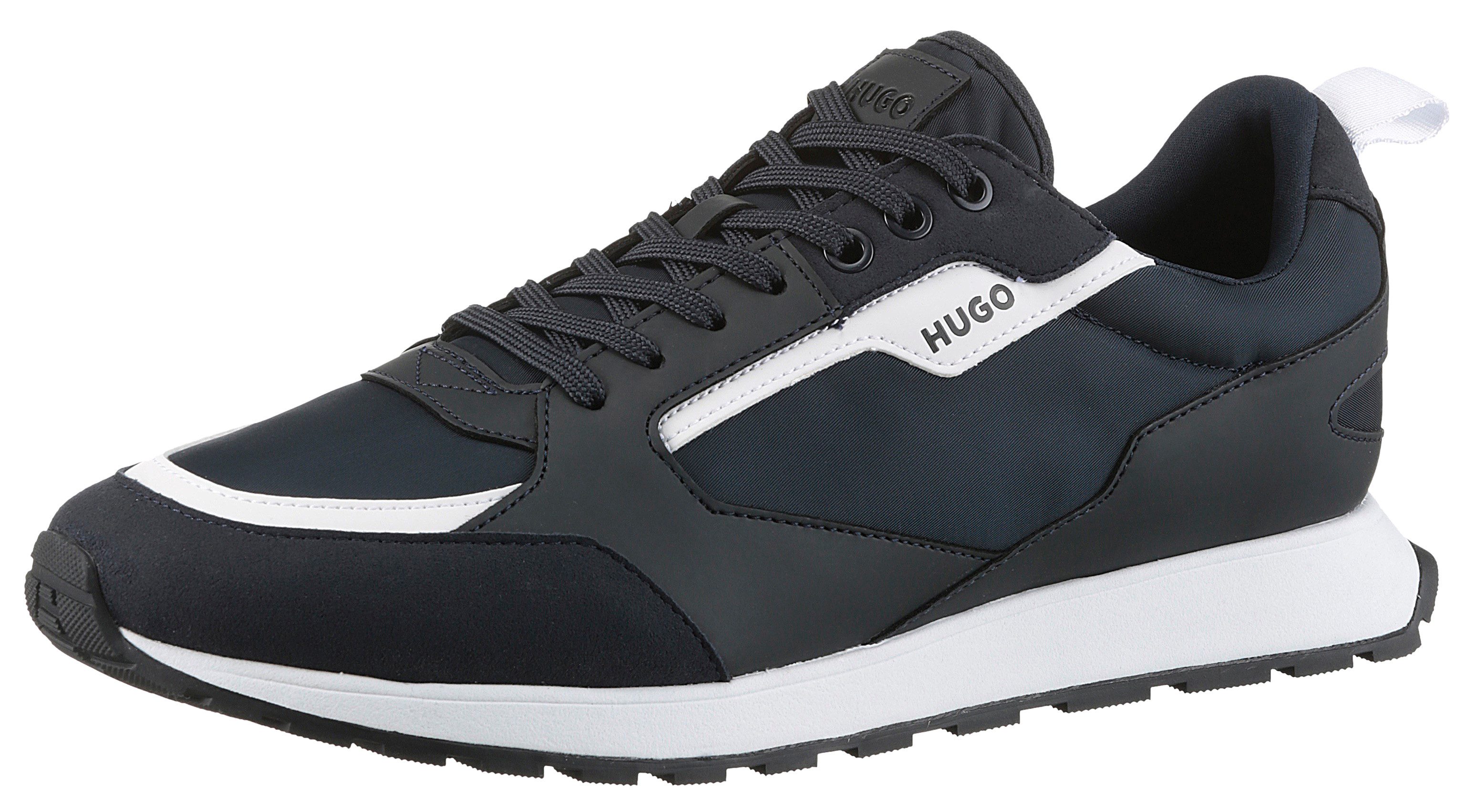 HUGO Icelin_Runn Sneaker, Freizeitschuh, Halbschuh, Schnürschuh mit Logoschriftzug