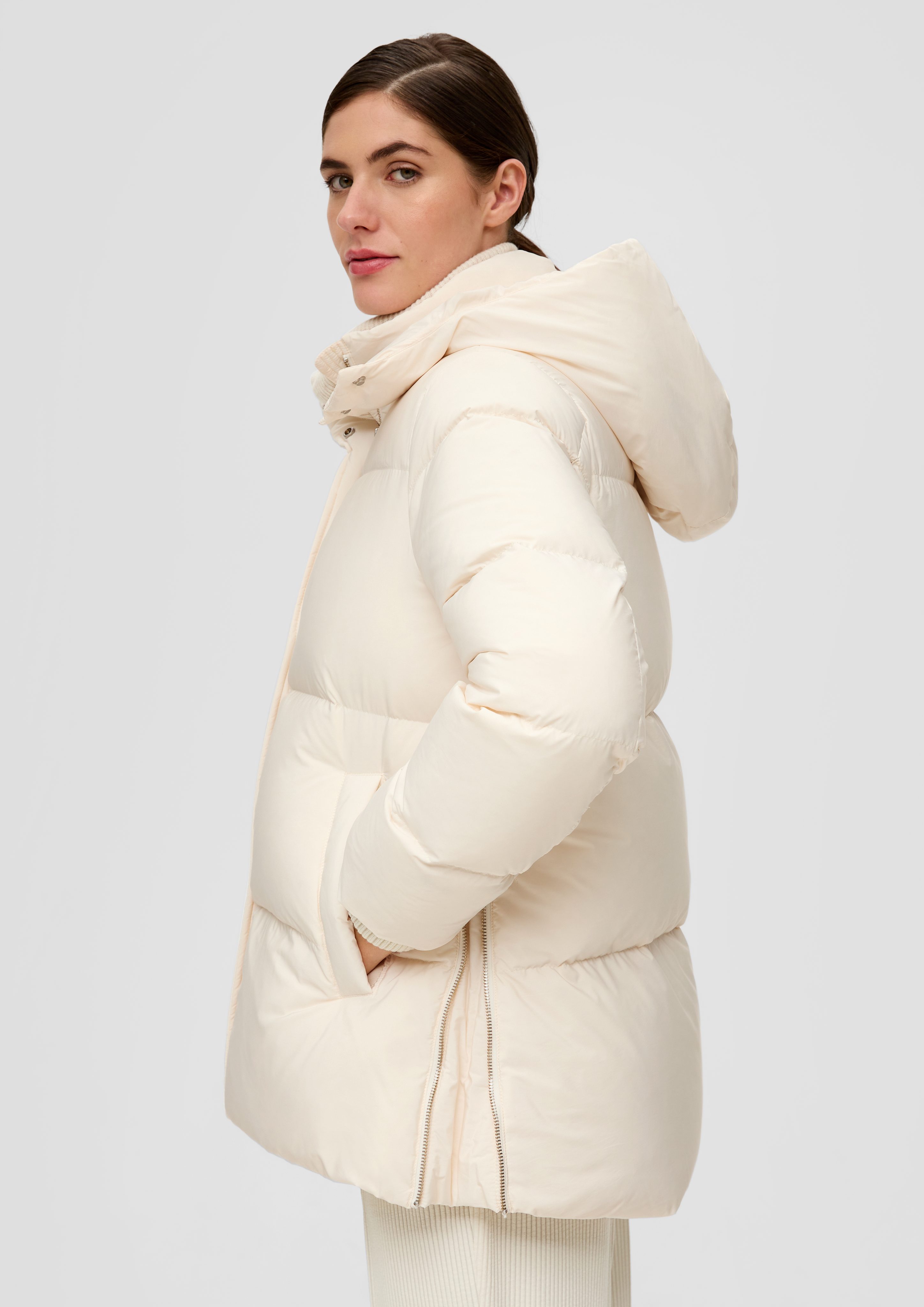 s.Oliver BLACK LABEL Funktionsjacke Daunenjacke mit Steppung