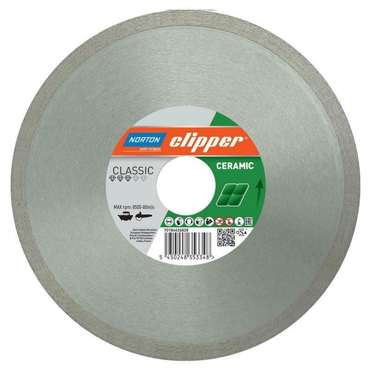 NORTON CLIPPER Diamanttrennscheibe Classic Ceramic 180 x 22,2 mm70184626828