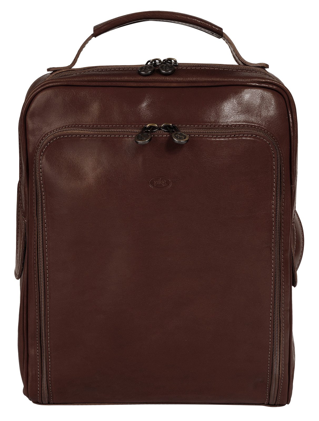 Piké Cityrucksack, echt Leder, Made in Italy