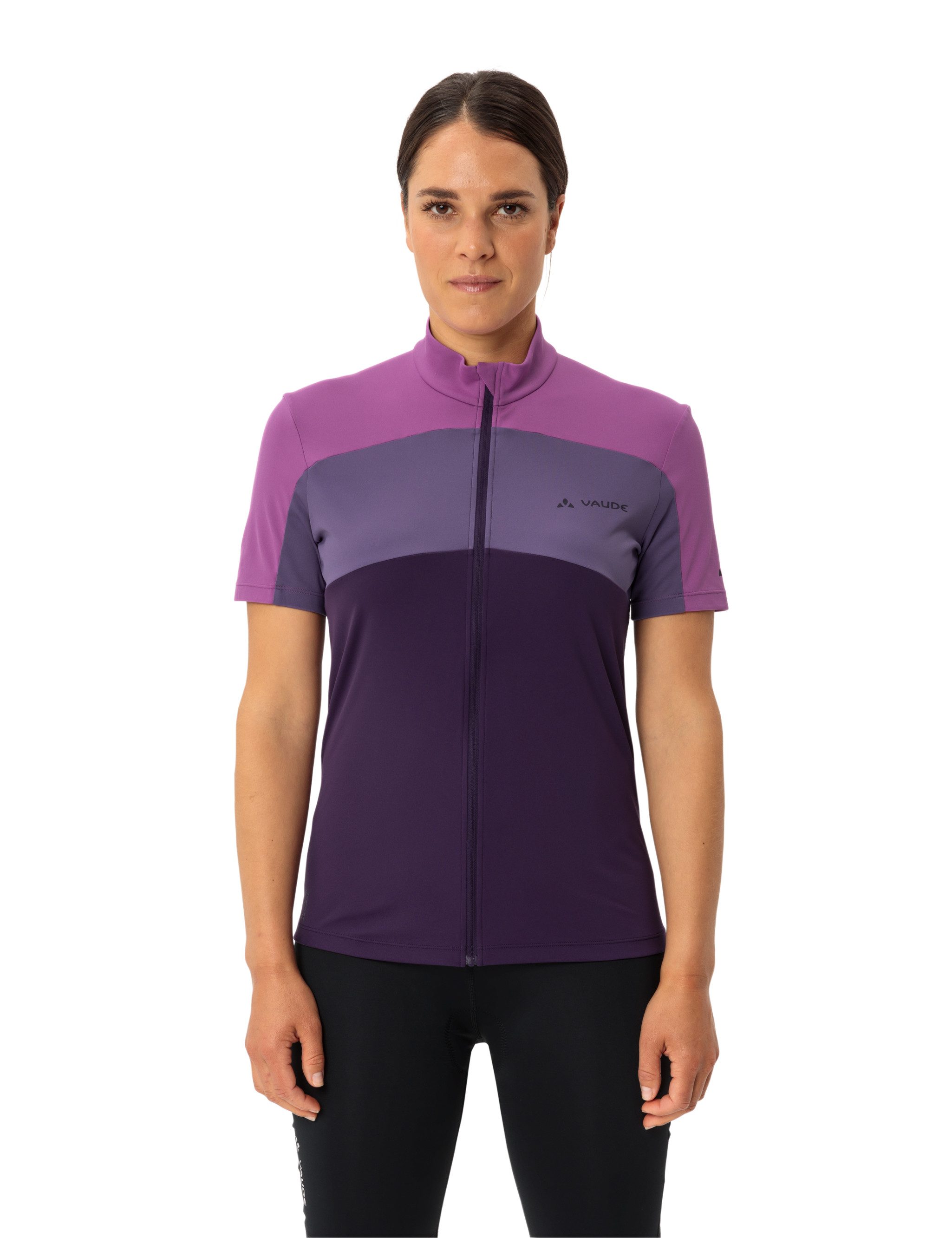 VAUDE Radtrikot WOMEN'S MATERA FZ TRICOT (1-tlg) Fahrradshirt Colorblocking