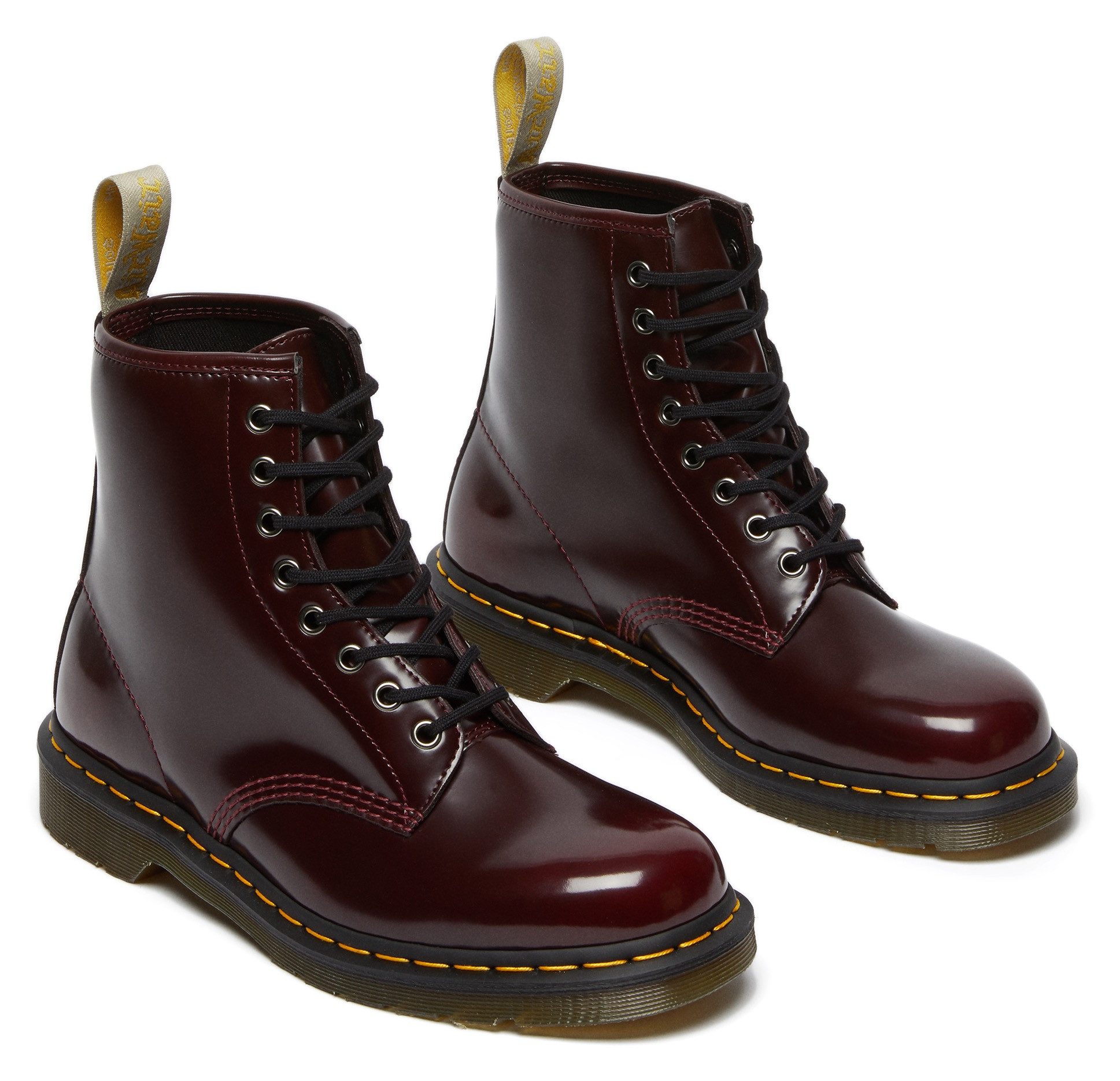 DR. MARTENS 8 Eye Boot 1460 Vegan Schnürboots, Schnürboots, Freizeitschuh mit Schnürung und Anziehlasche