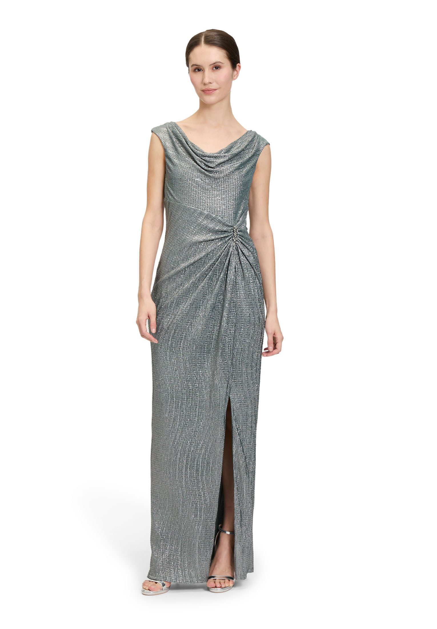 Vera Mont Abendkleid Vera Mont Abendkleid im Glitzer-Look Raffung