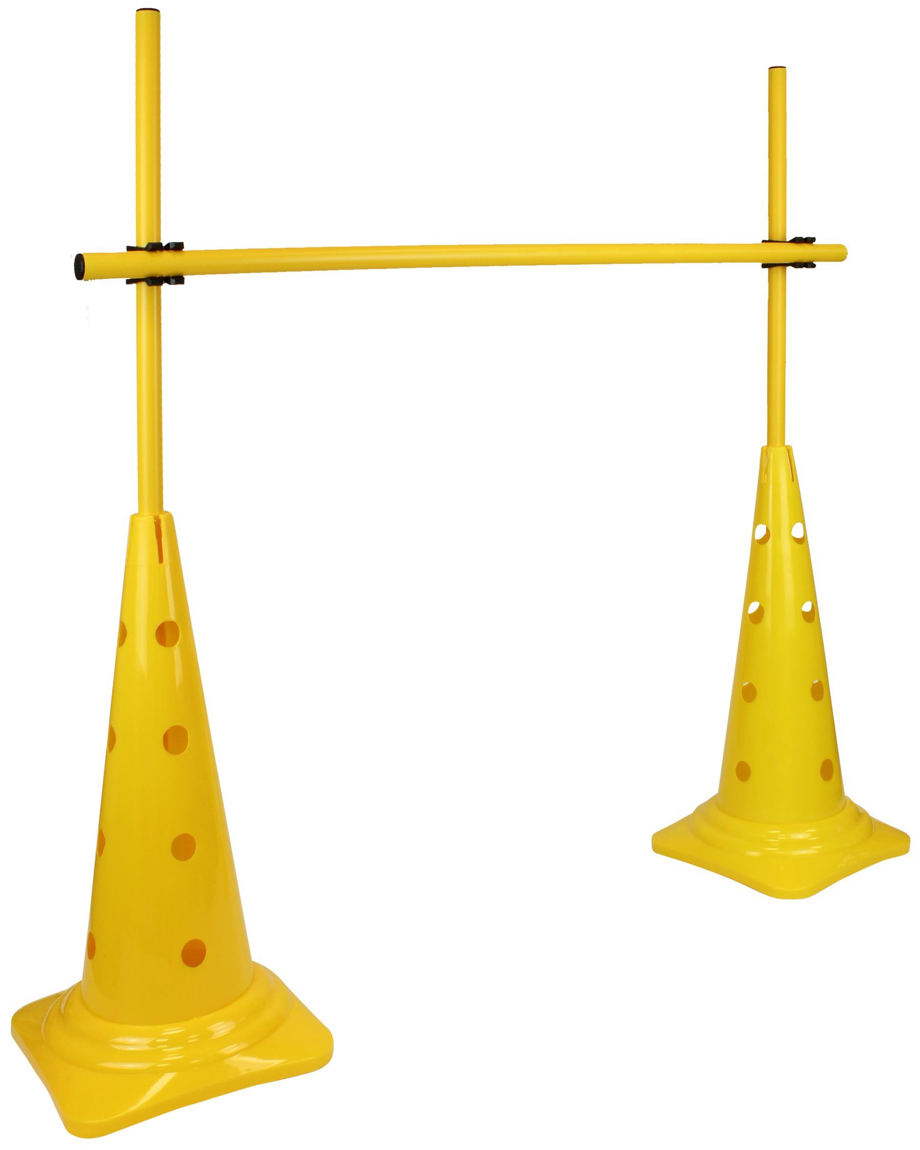 SPORTIKEL24 Hürde Kegel 50 Hürdenset mit Stangen 100 cm Farbe Gelb