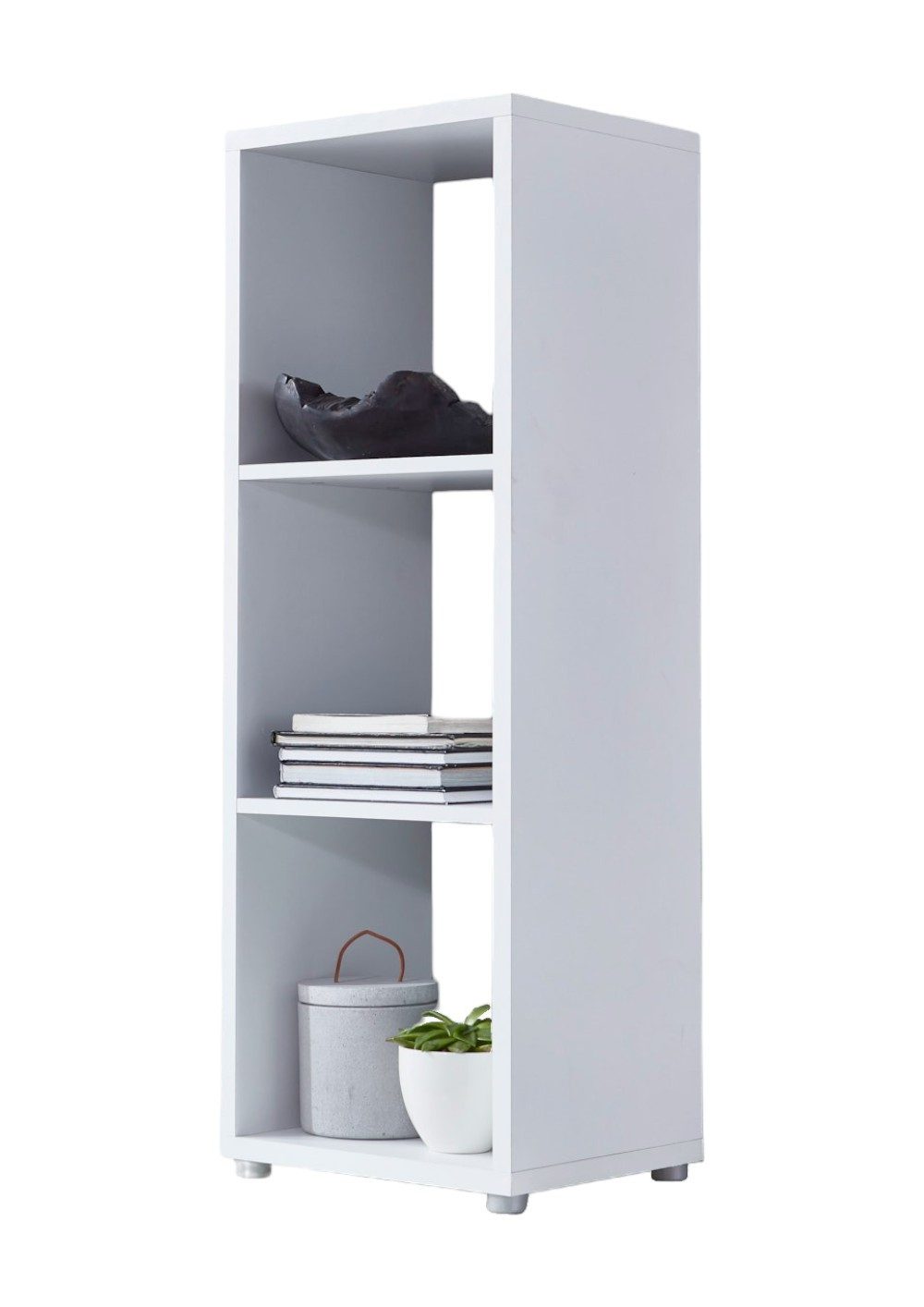 BMG Möbel Standregal NIZZA, Aktenregal, Würfel, Säulen Regal mit 3 Fächern, Made in Germany